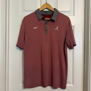 Alabama Crimson Tide‎ Nike Dri Fit Men's Polo Size Large